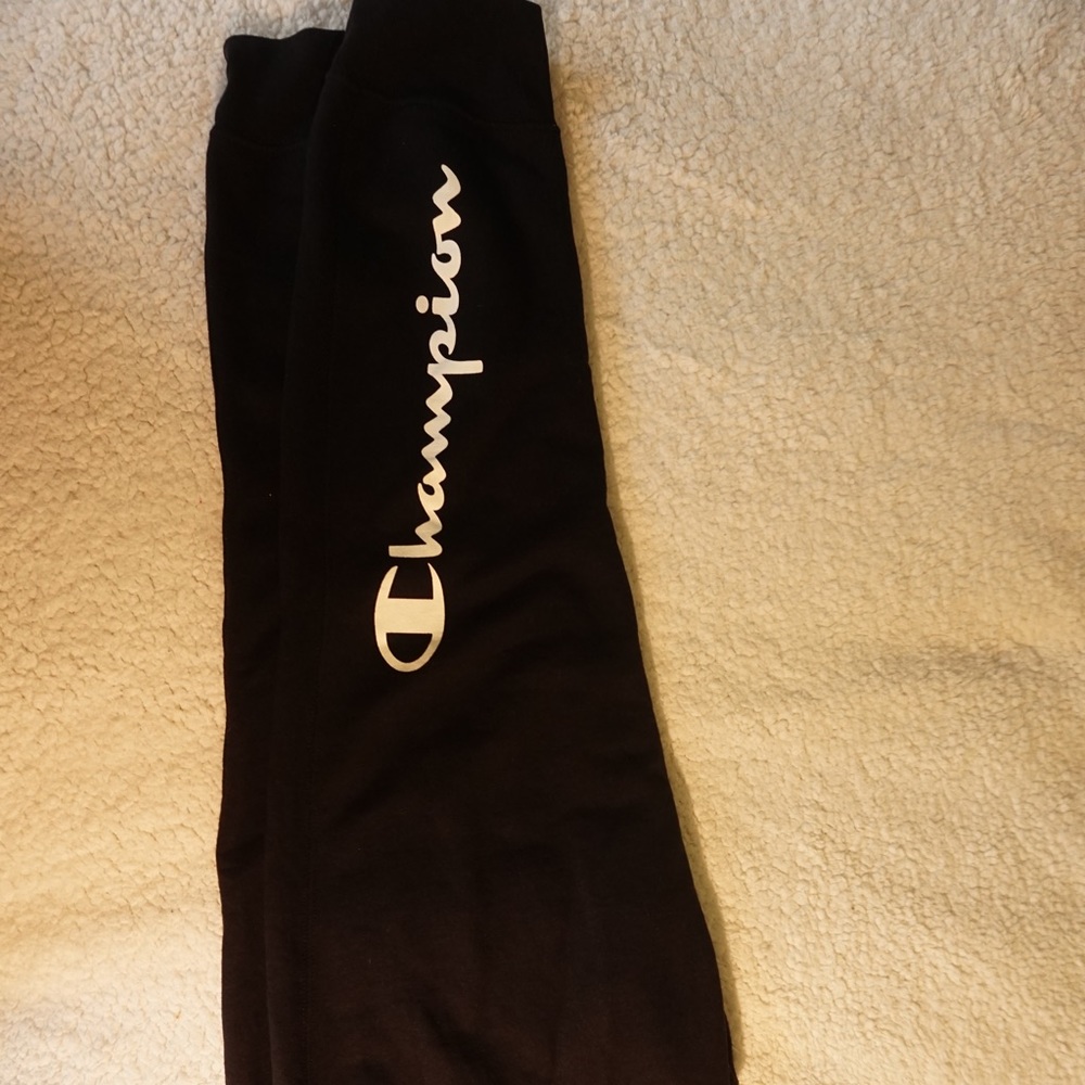 Men's Cotton Black Champion Joggers/Sweatpants